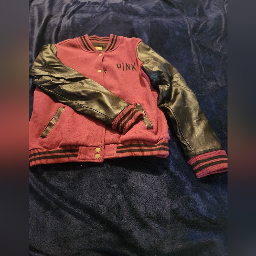 Variety style jacket Pink, maroon and black